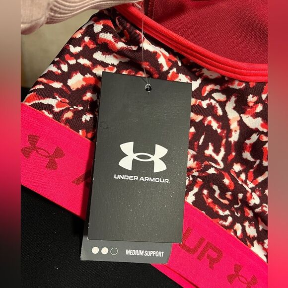 NWT Under Armour Sports Bra Hot Pink 2X 42DD - Picture 5 of 8